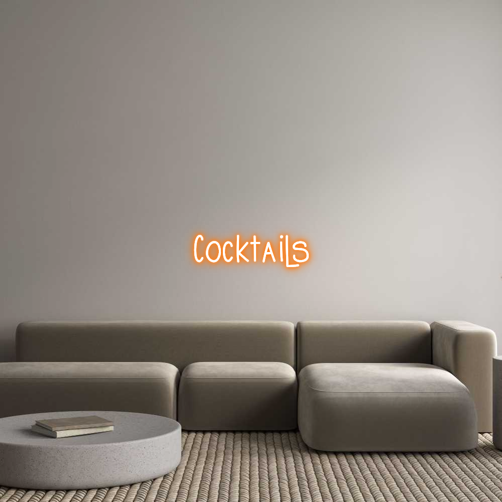 Prilagođeni neonski natpis: Cocktails