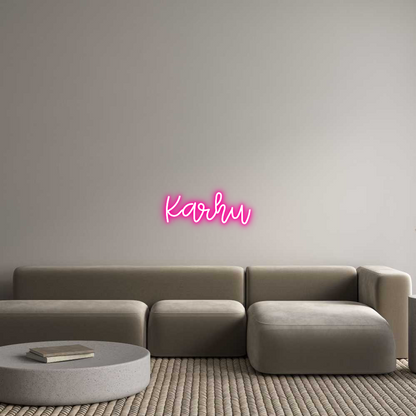 Räätälöity neonkyltin: Karhu