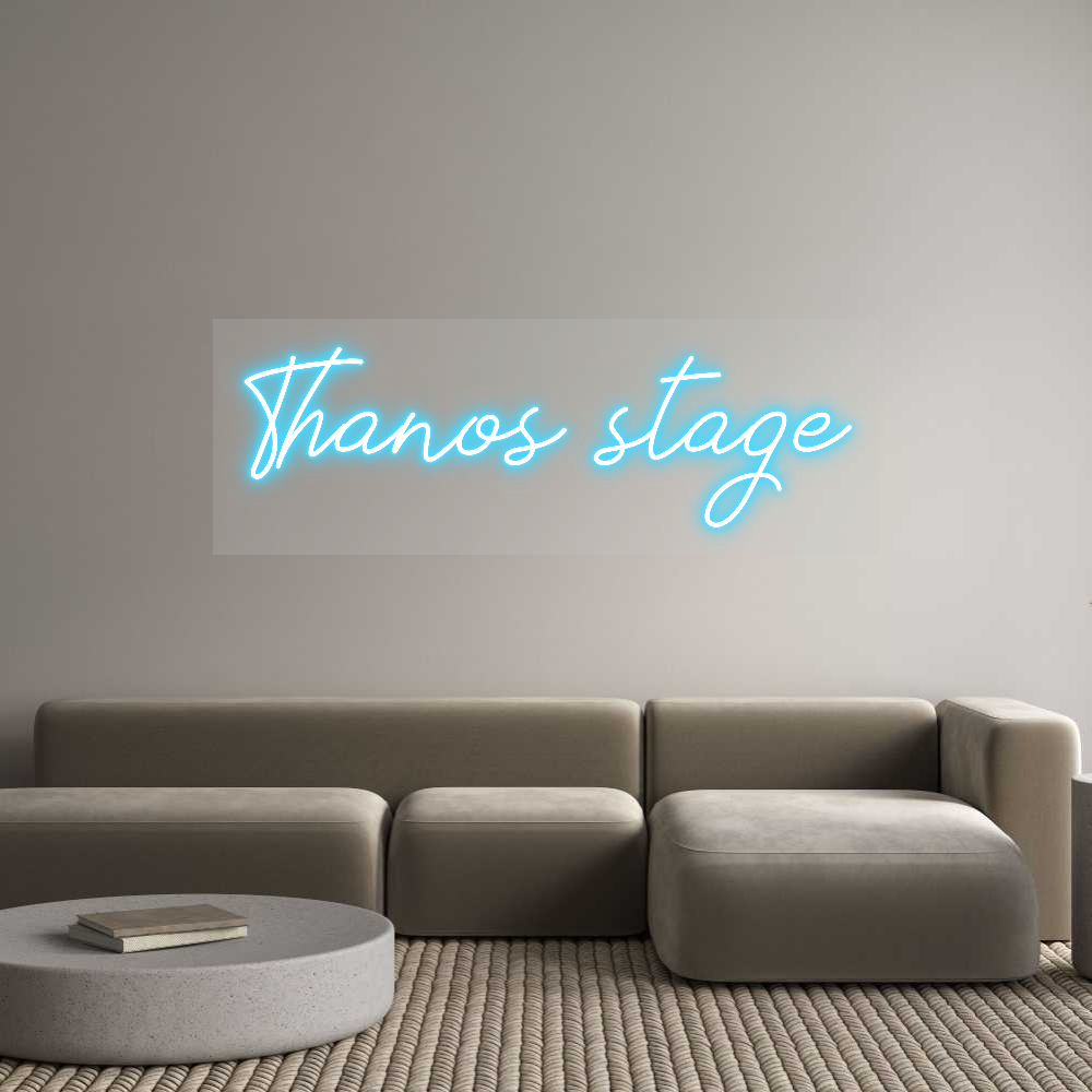 Προσαρμοσμένη Νέον Πινακίδα: Thanos-podium
