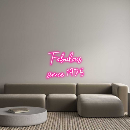 Räätälöity neonkyltin: Fabulous
sim...