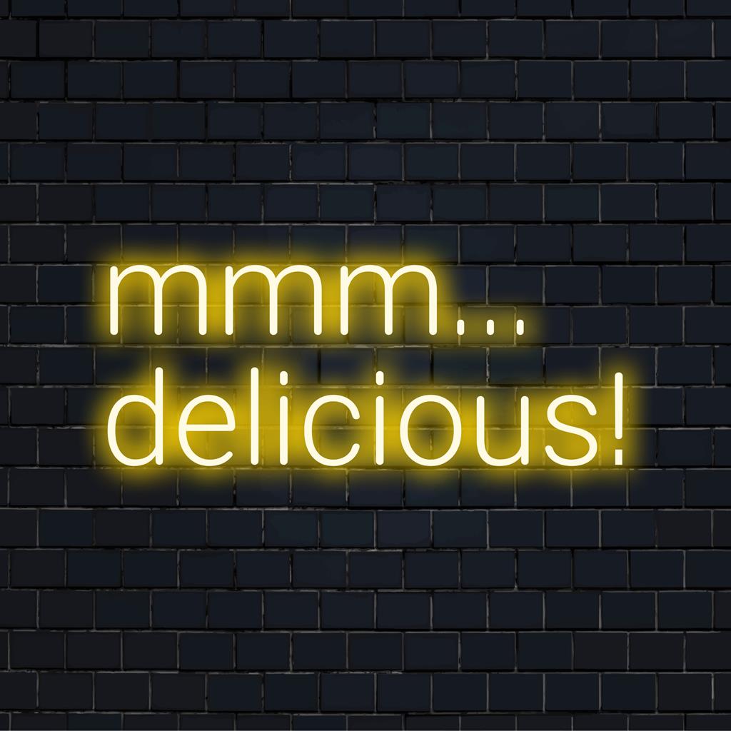Mmm... Heerlijk! Een op maat gemaakt LED-neonbord dat een speelse en stijlvolle gloed aan uw ruimte toevoegt met levendige neonverlichting.