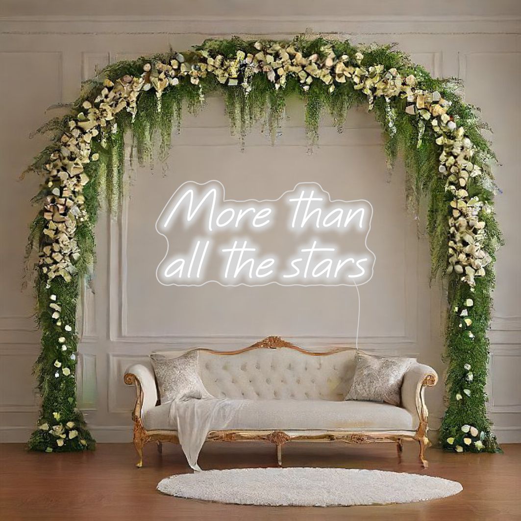 Meer dan alle sterren LED-neonreclame - The Art Neon