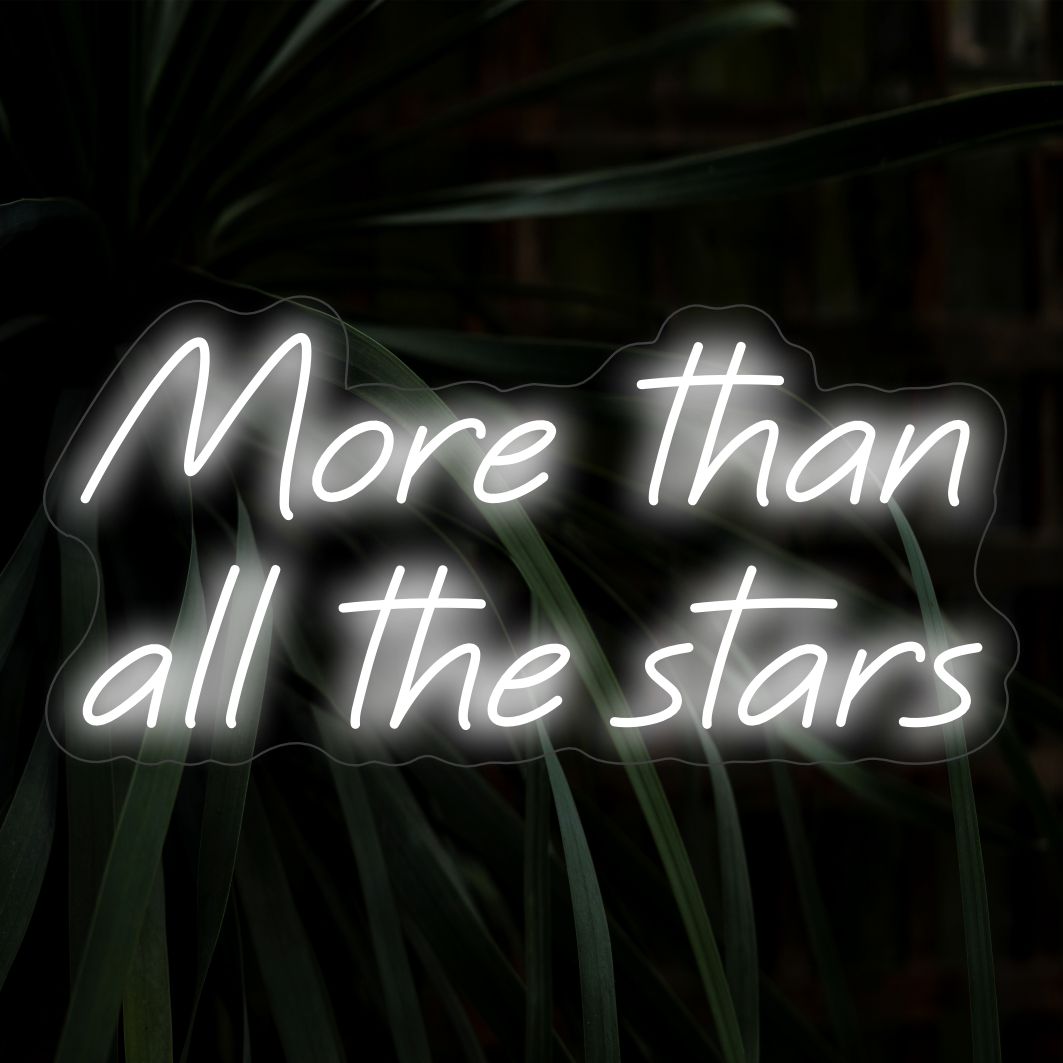 Meer dan alle sterren LED-neonreclame - The Art Neon