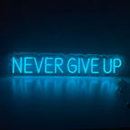 Neonbord Never Give Up - The Art Neon