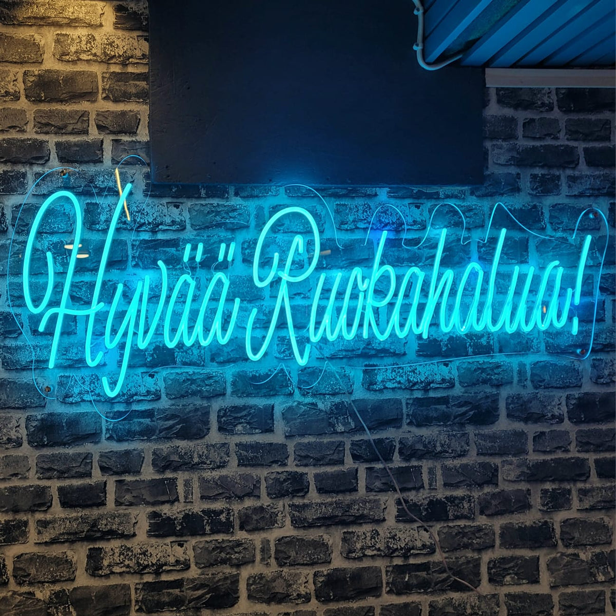 Hyv���� Ruokahalua! Neonreclame - Het kunstneon